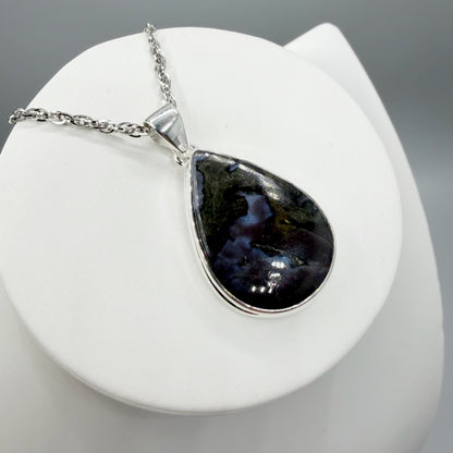Ciondolo Merlinite Mistica e Argento 925 - a Goccia