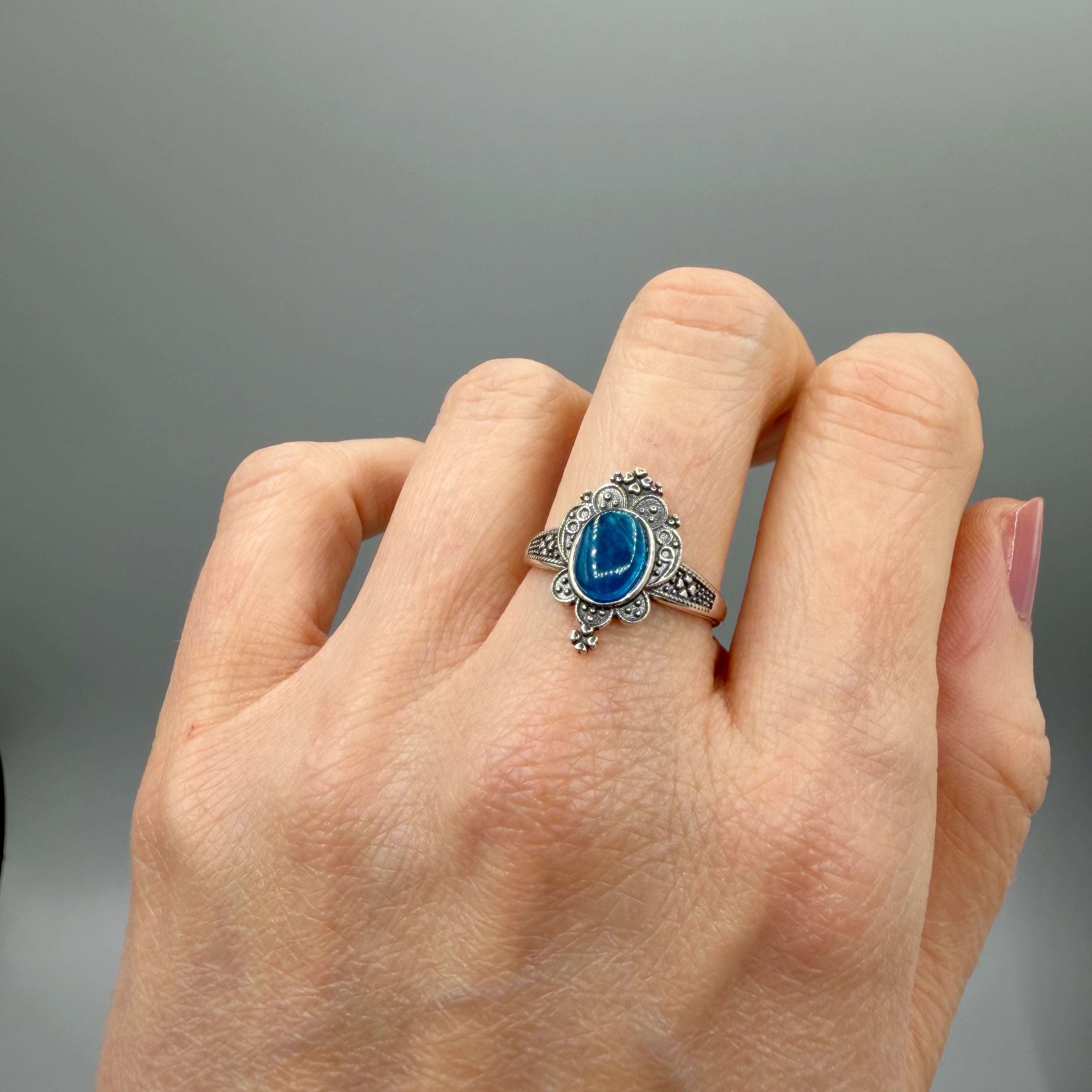 Anello Apatite Queen - Argento 925