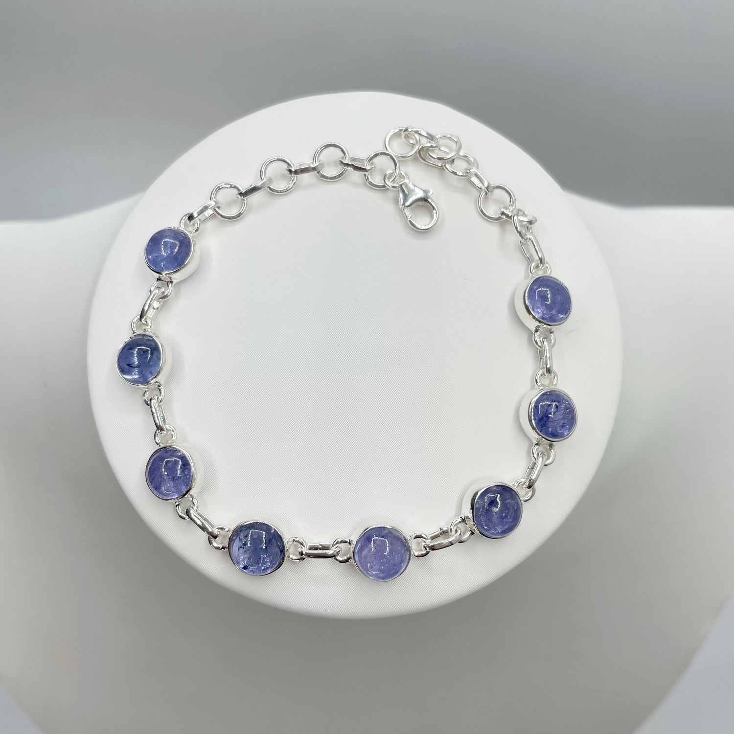 Bracciale Tanzanite e Argento 925 - Tondo