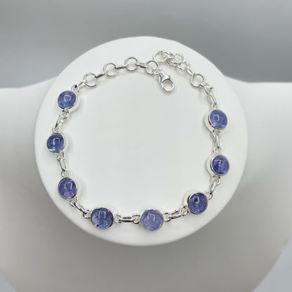 Bracciale Tanzanite e Argento 925 - Tondo