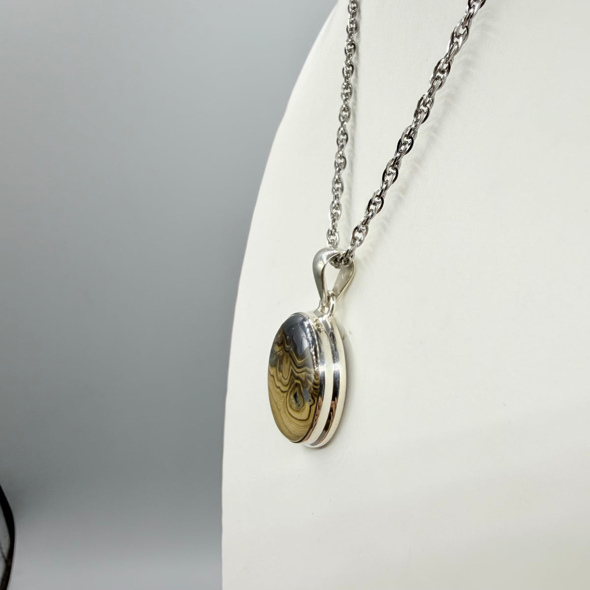Ciondolo Schalenblende Argento 925 - Tondo
