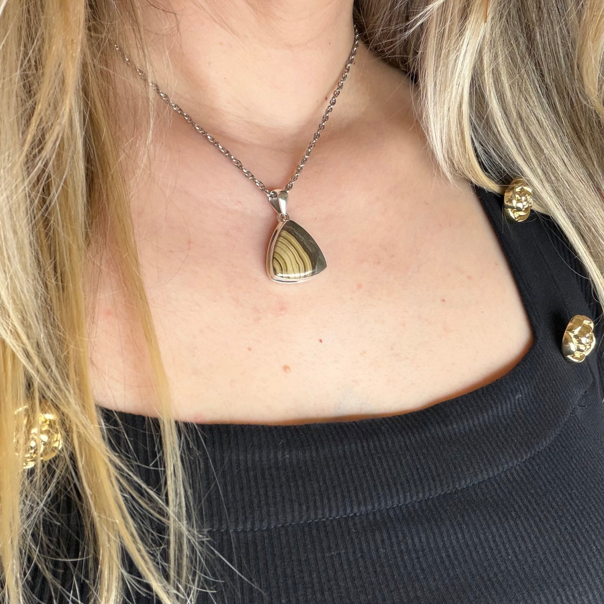 Ciondolo Schalenblende Argento 925 - Triangolo