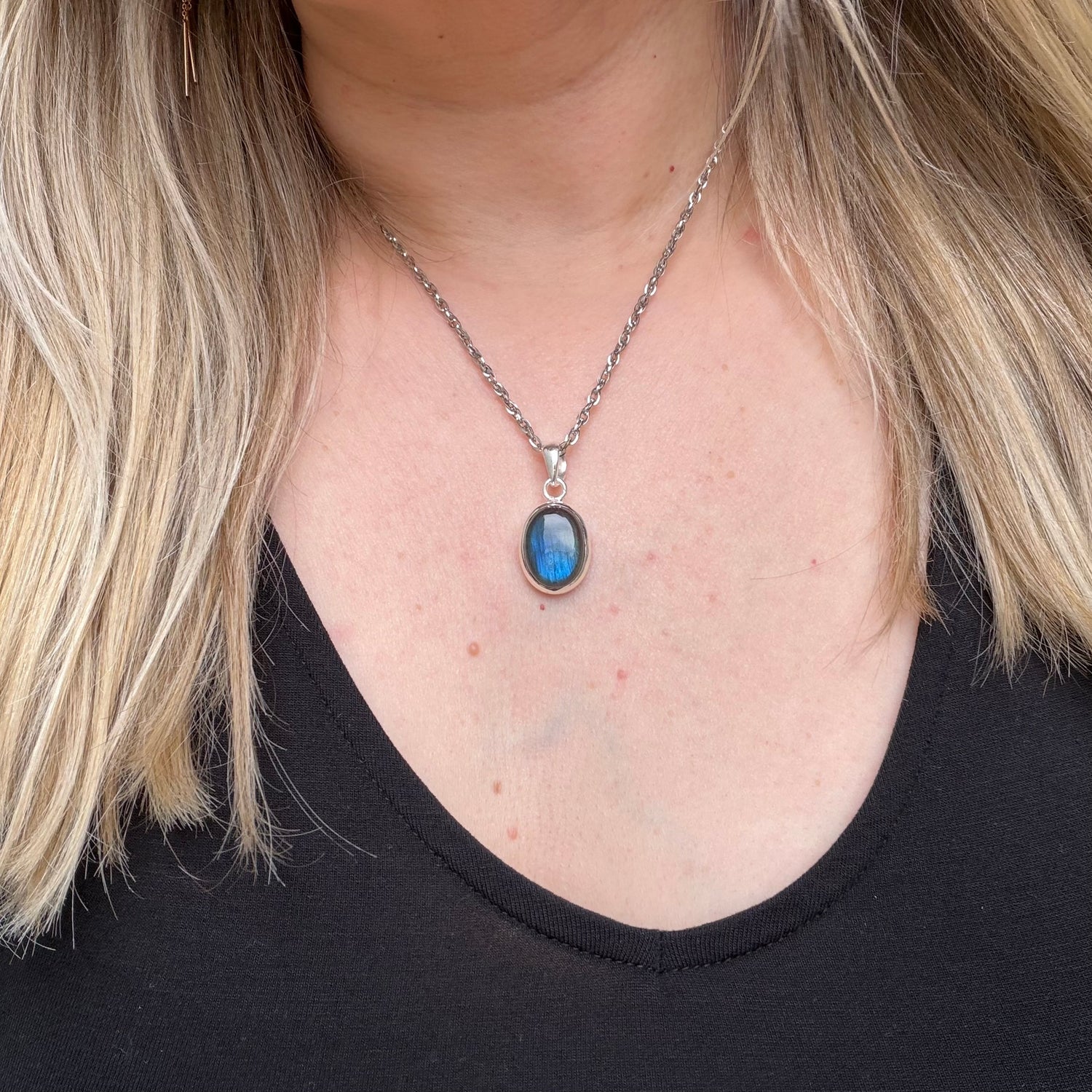 Ciondolo Labradorite Argento 925