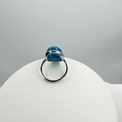 Anello Apatite Ovale - Argento 925