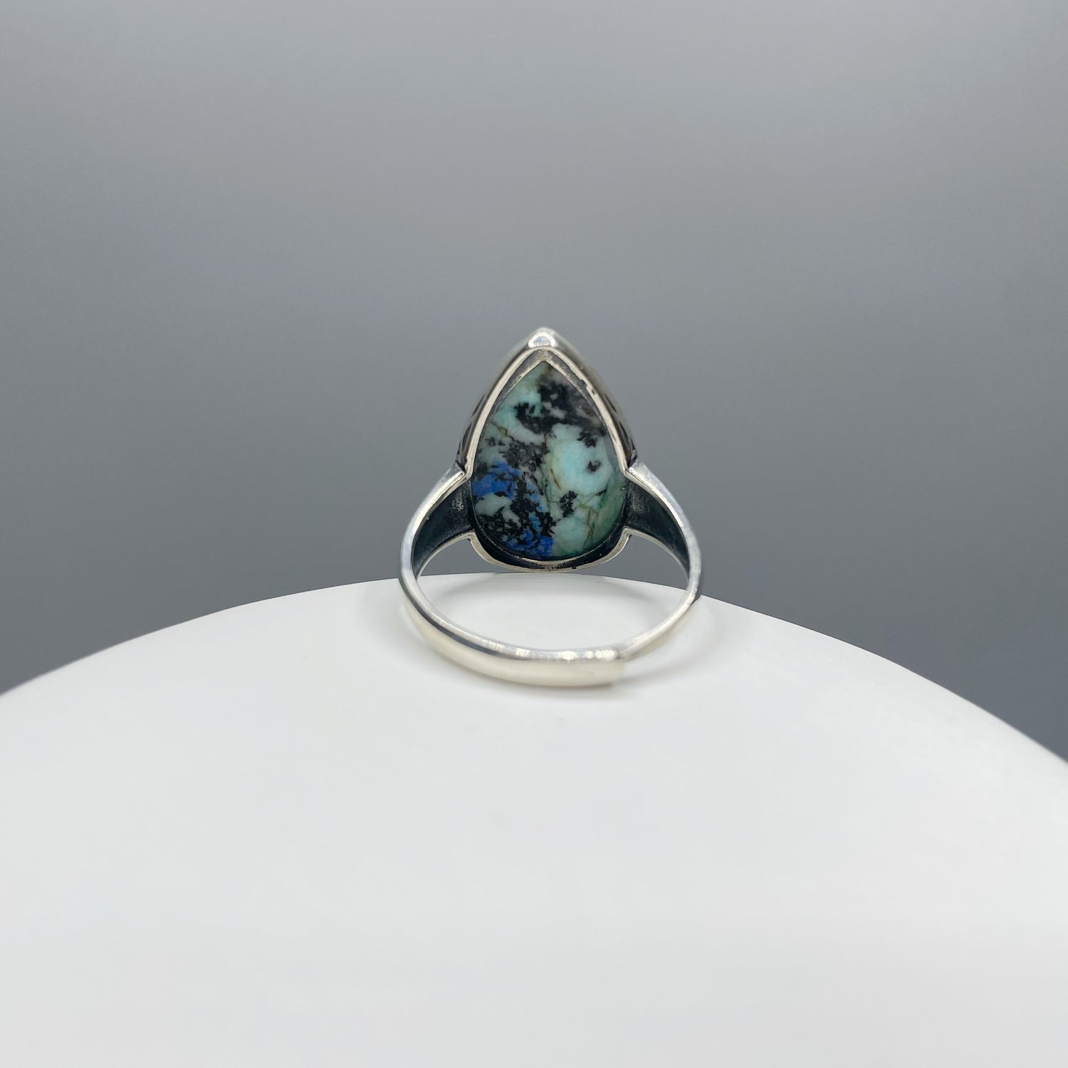 Anello Turchese Naturale e Lapislazzuli - Argento 925