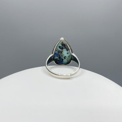 Anello Turchese Naturale e Lapislazzuli - Argento 925