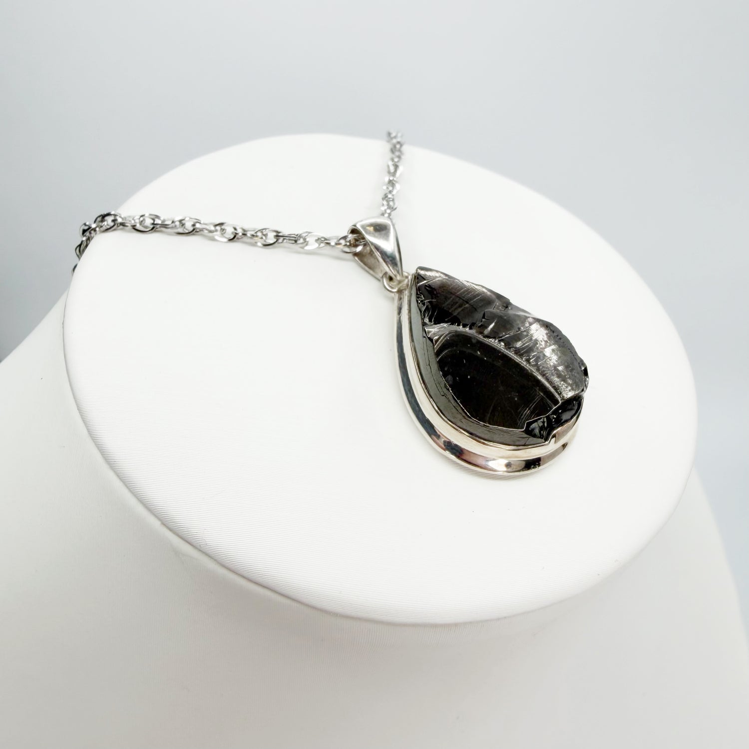 Ciondolo Shungite Argento 925 - a goccia