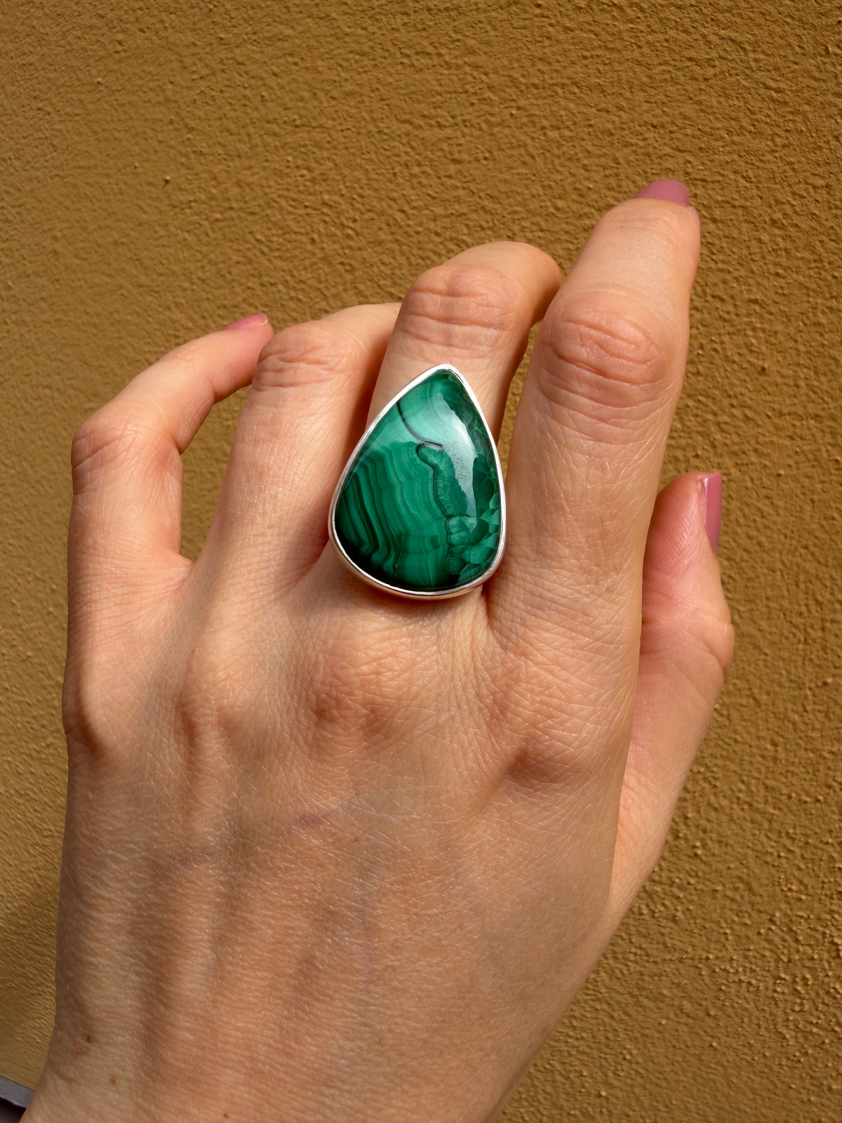 Anello Malachite Argento 925
