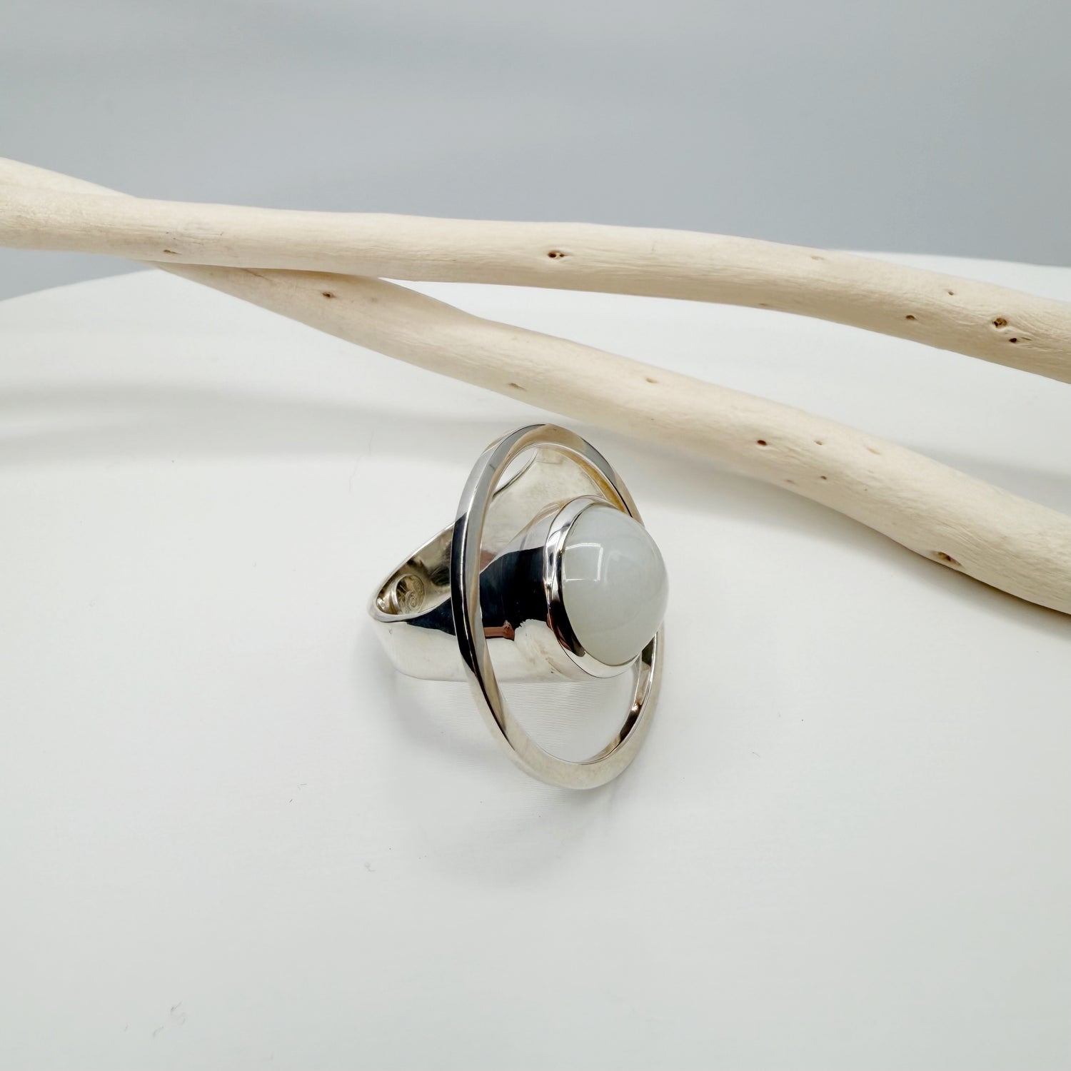 Anello Essential Pietra di Luna e Argento 925