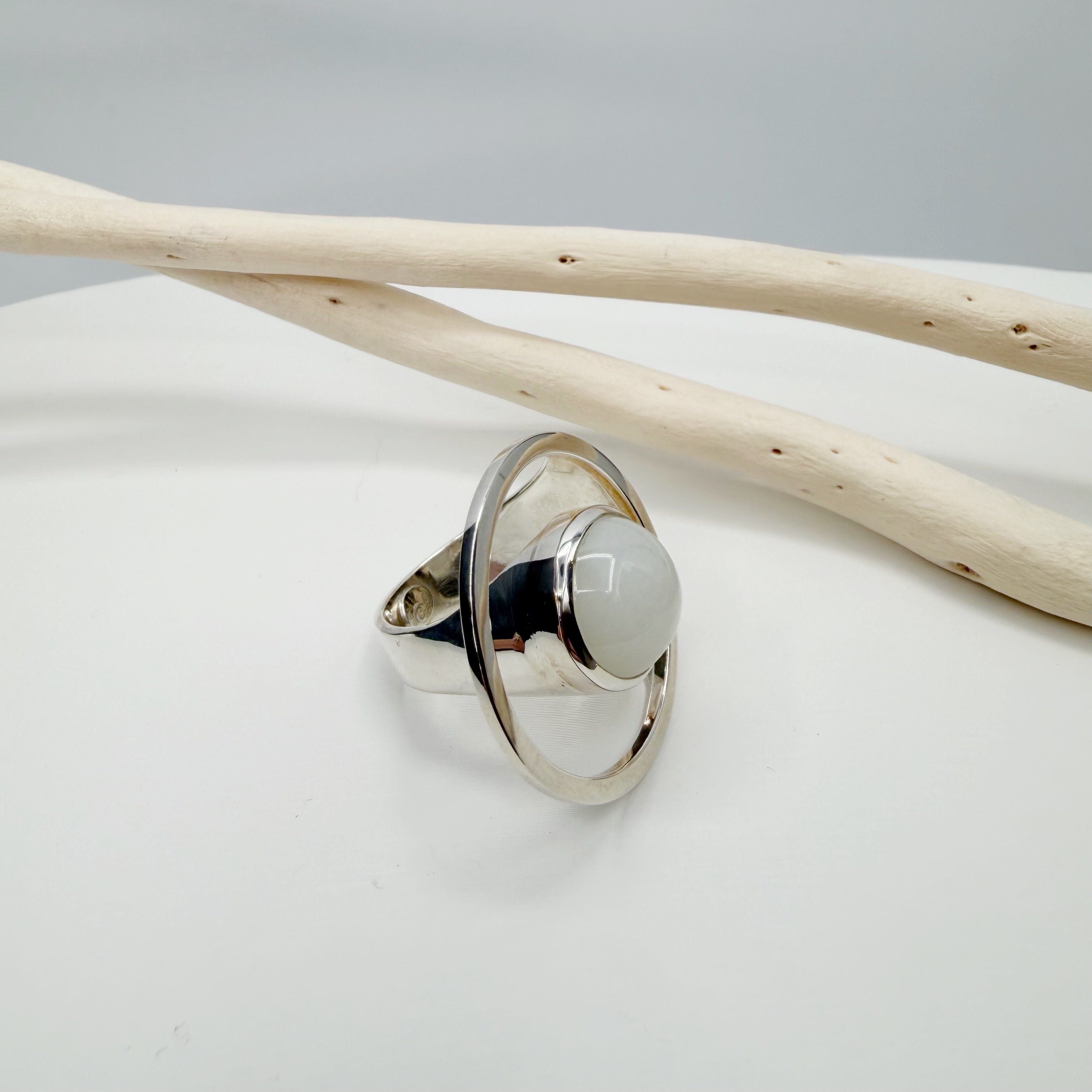Anello Essential Pietra di Luna e Argento 925