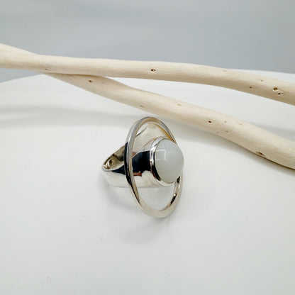 Anello Essential Pietra di Luna e Argento 925