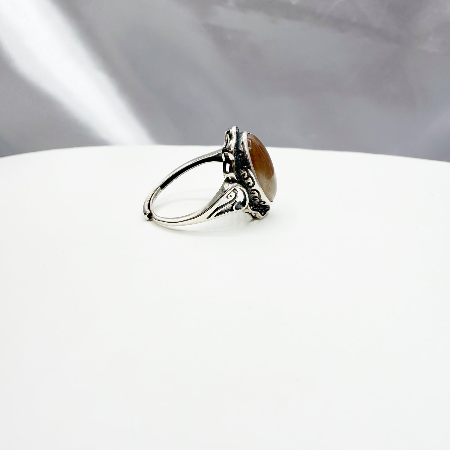 Anello Pietra del Sole e Argento 925
