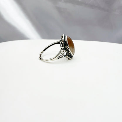 Anello Pietra del Sole e Argento 925