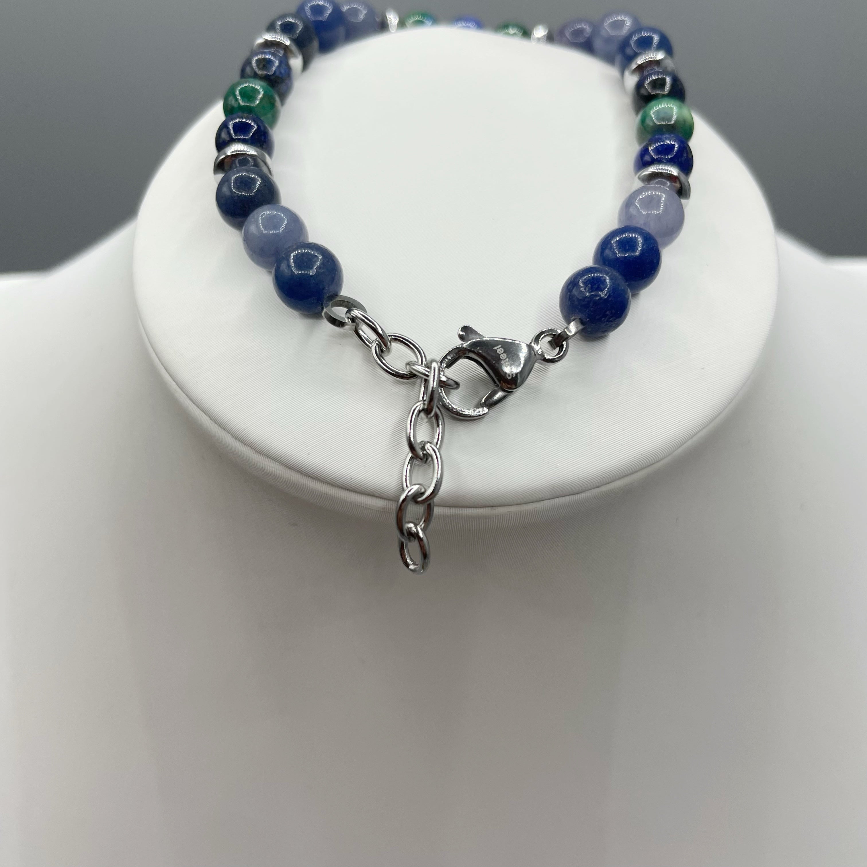 Bracciale Carpe Diem - Dumortierite, Crisocolla, Ematite - LIMITED EDITION