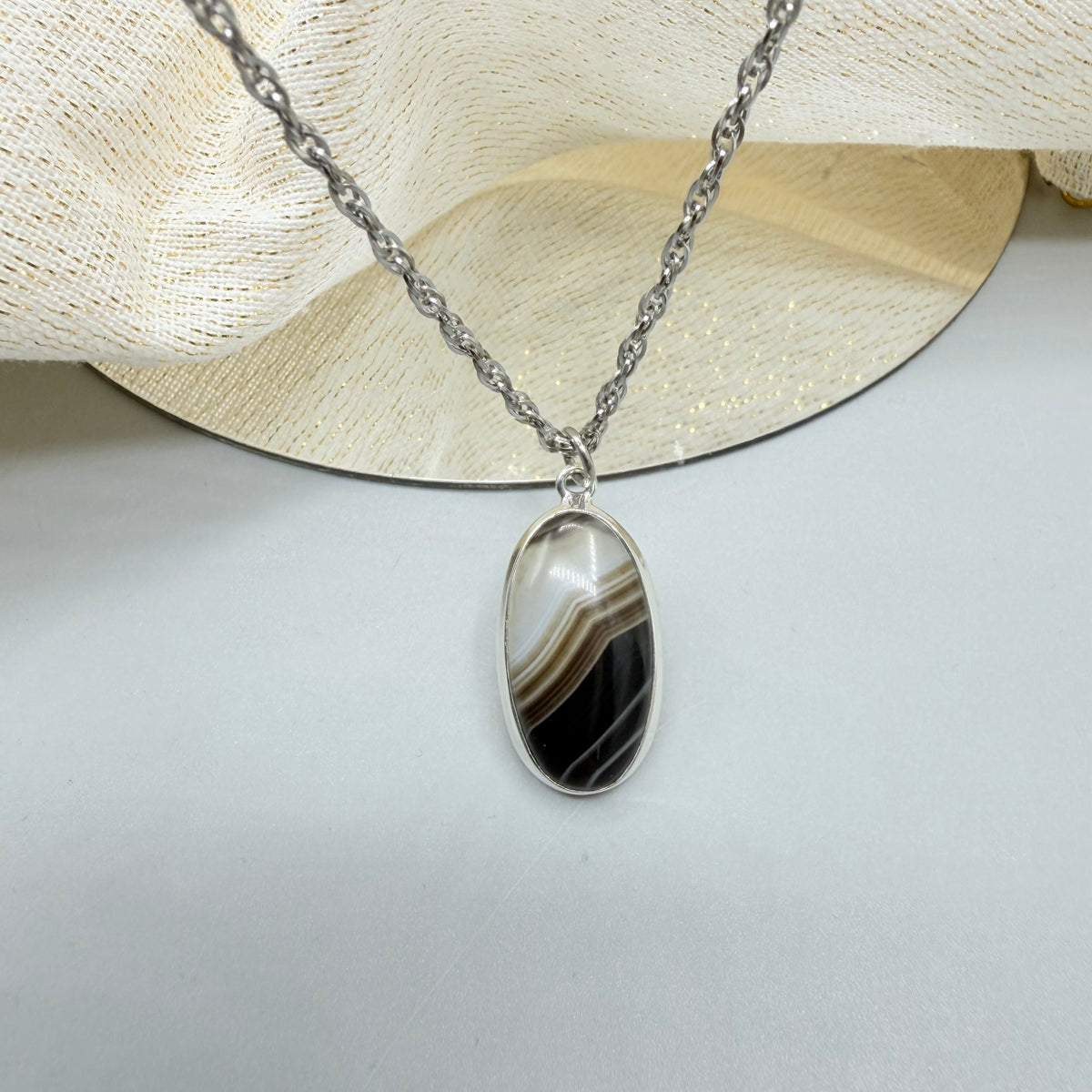 Ciondolo Occhio di Shiva Argento 925 - Ovale piccolo