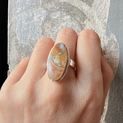 Anello Diaspro Maligano - Argento 925