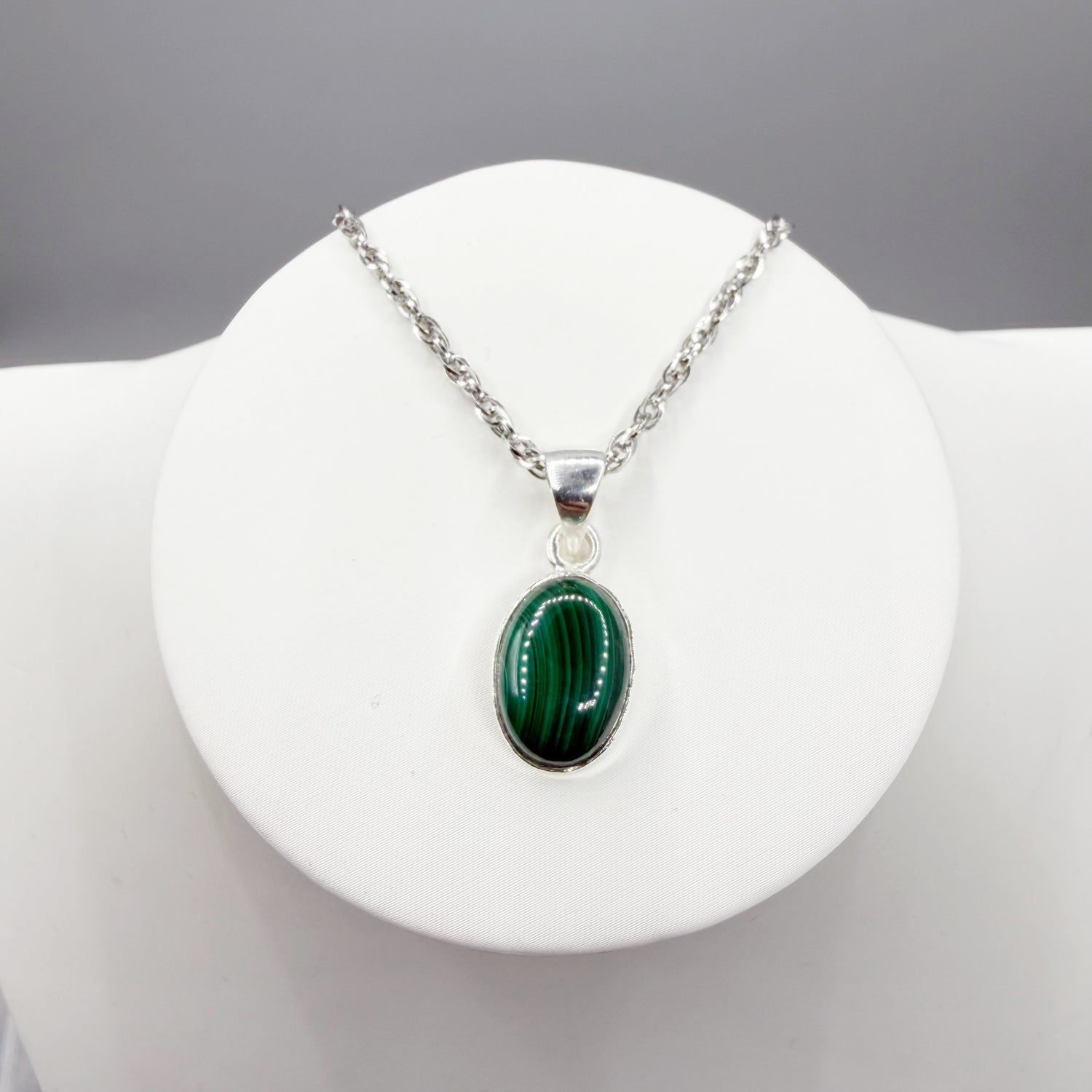 Ciondolo Malachite - Argento 925