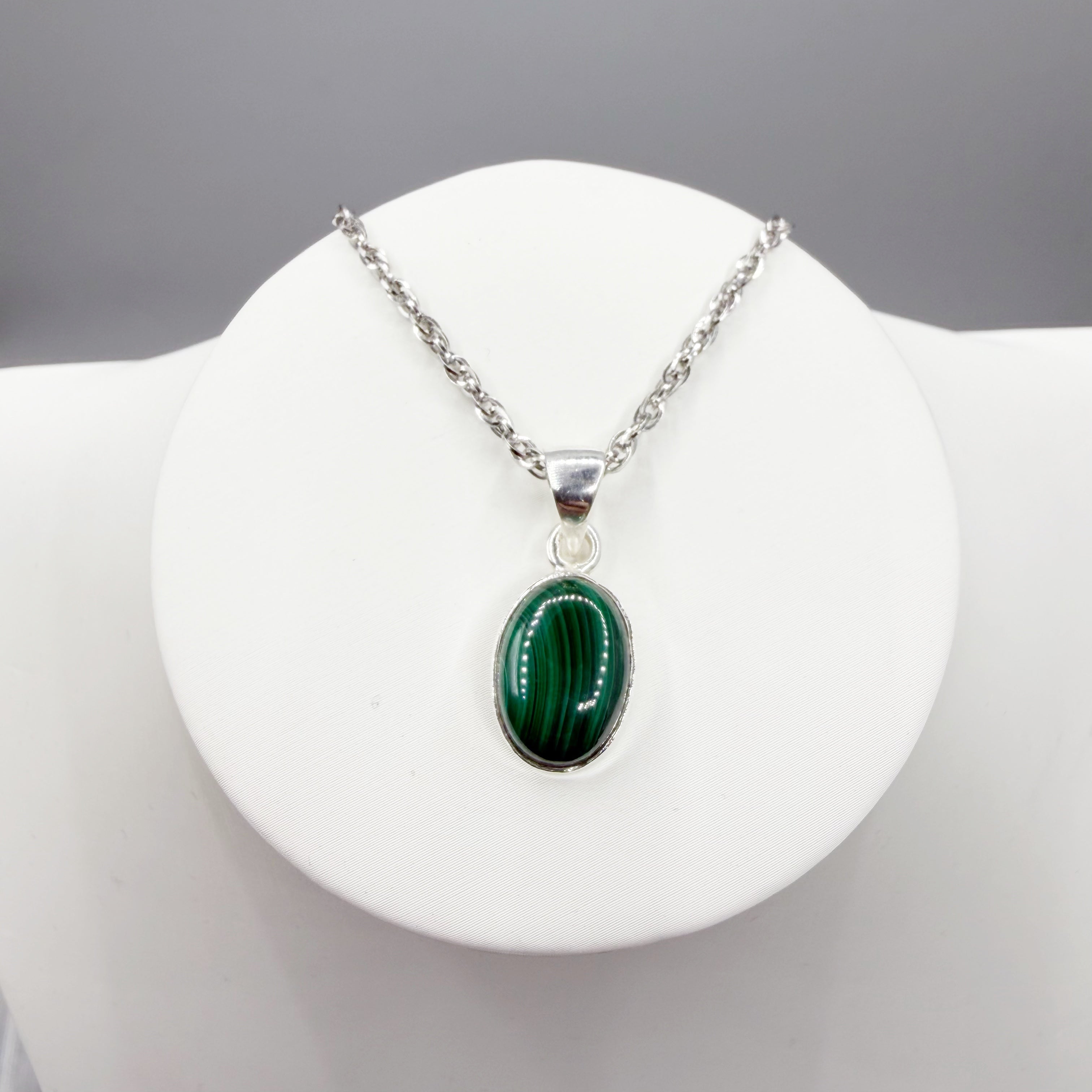 Ciondolo Malachite - Argento 925