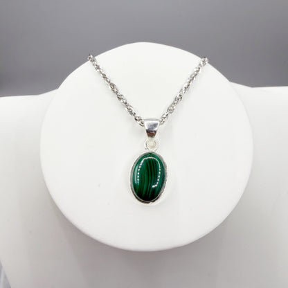 Ciondolo Malachite - Argento 925