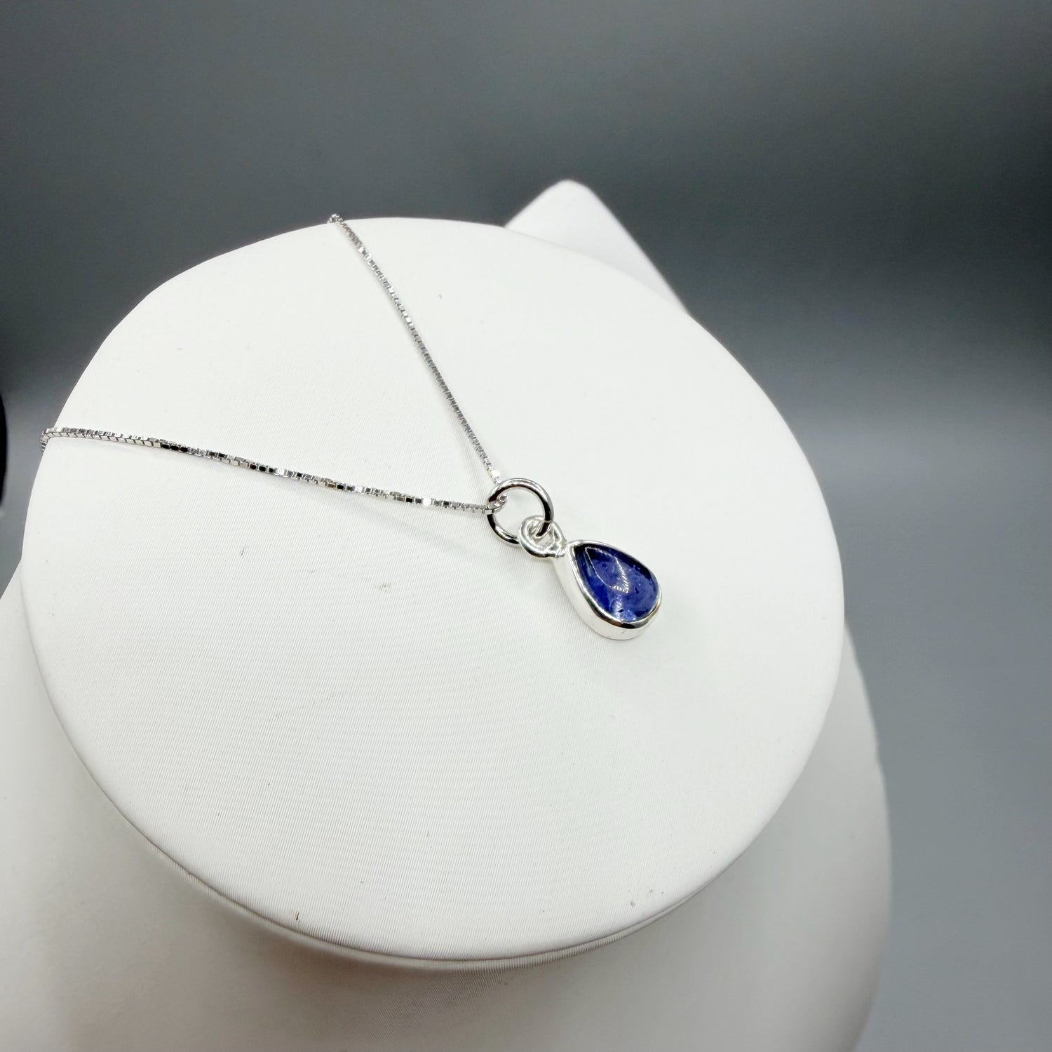 Ciondolo Punto Luce Tanzanite Argento 925 - A goccia