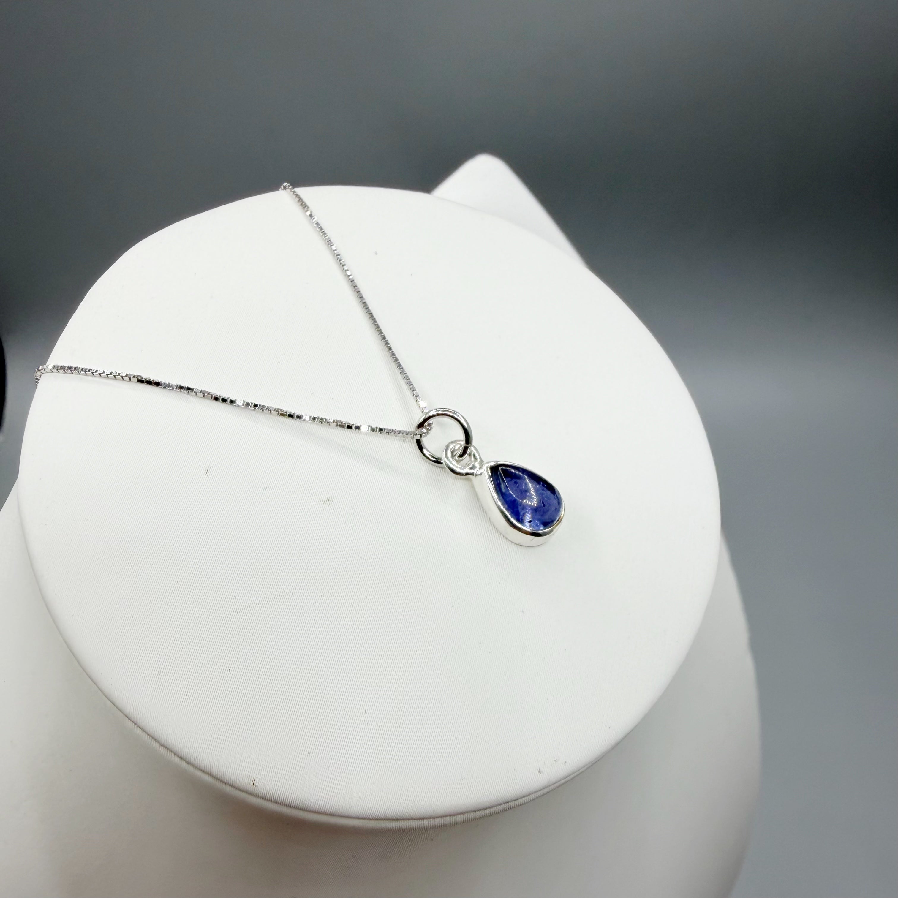 Ciondolo Punto Luce Tanzanite Argento 925 - A goccia