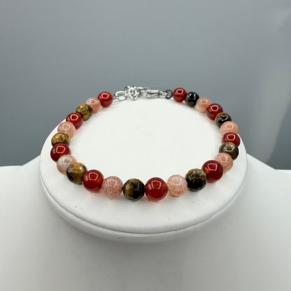 Bracciale Fortuna e Successo - Corniola, Occhio di Tigre, Pietra del Sole - LIMITED EDITION