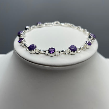 Bracciale Ametista, Ciaroite e Argento 925
