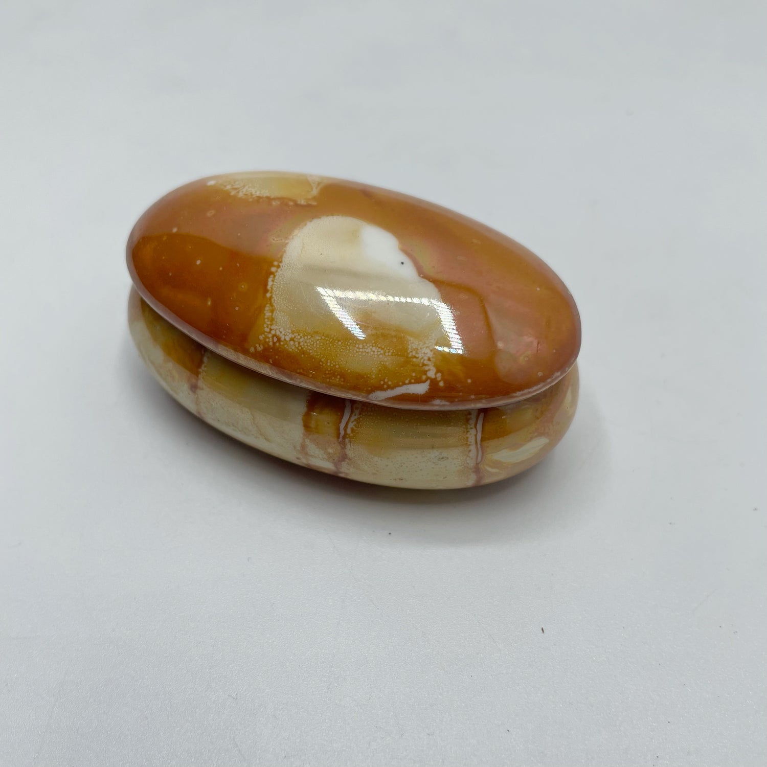 Portagioie Mignon, porcellana dipinta a mano - Arancio