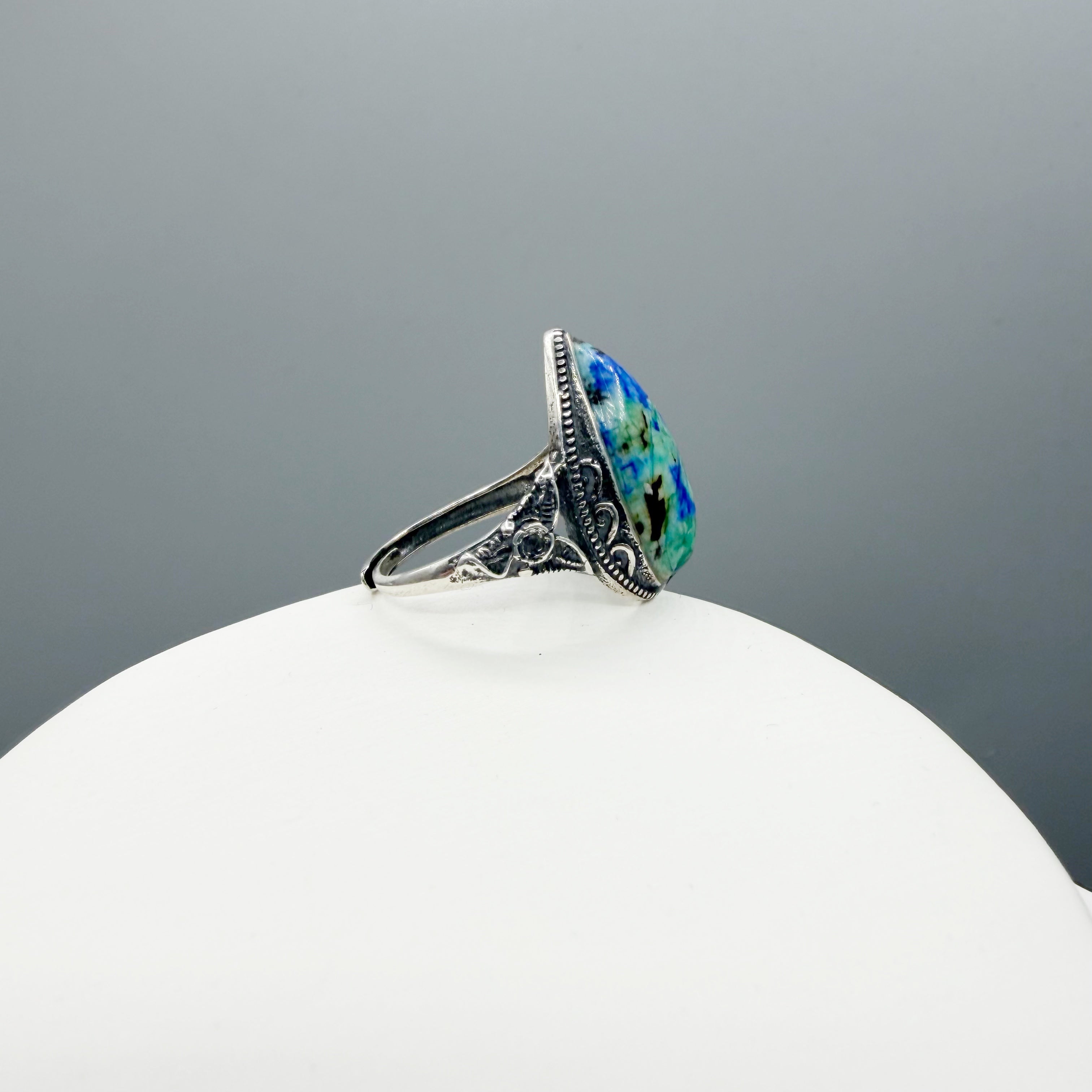 Anello Lapis e Turchese e Argento 925