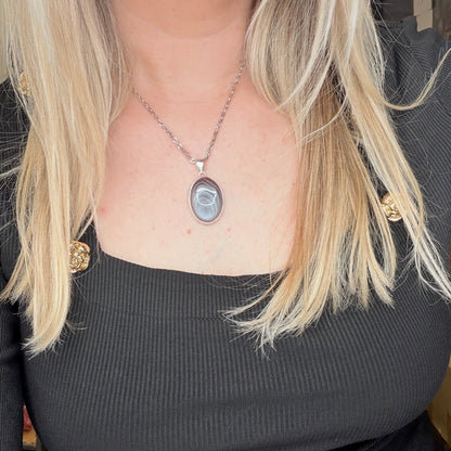 Ciondolo Occhio di Shiva Argento 925 - Ovale