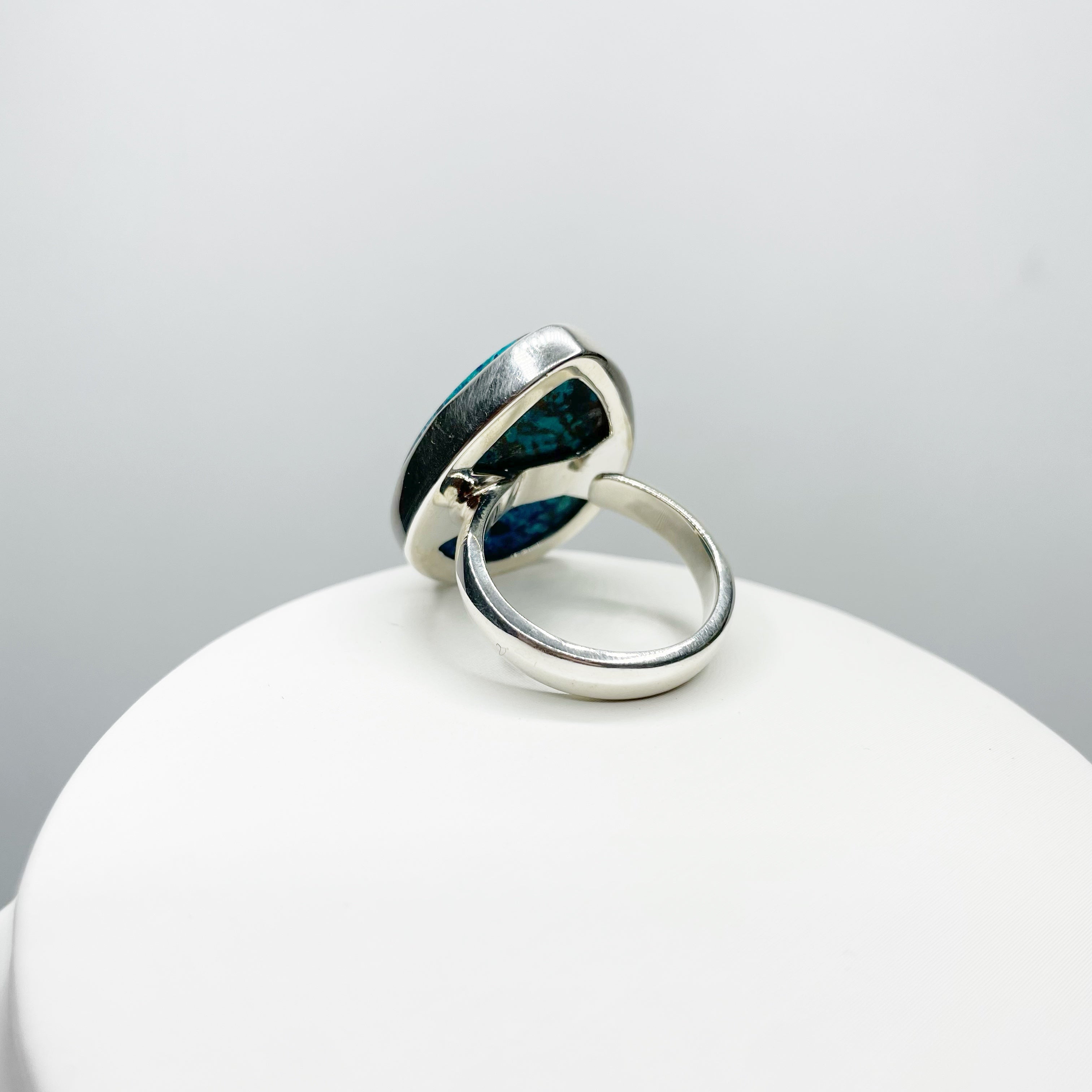 Anello Shattuckite e Argento 925 - a Goccia