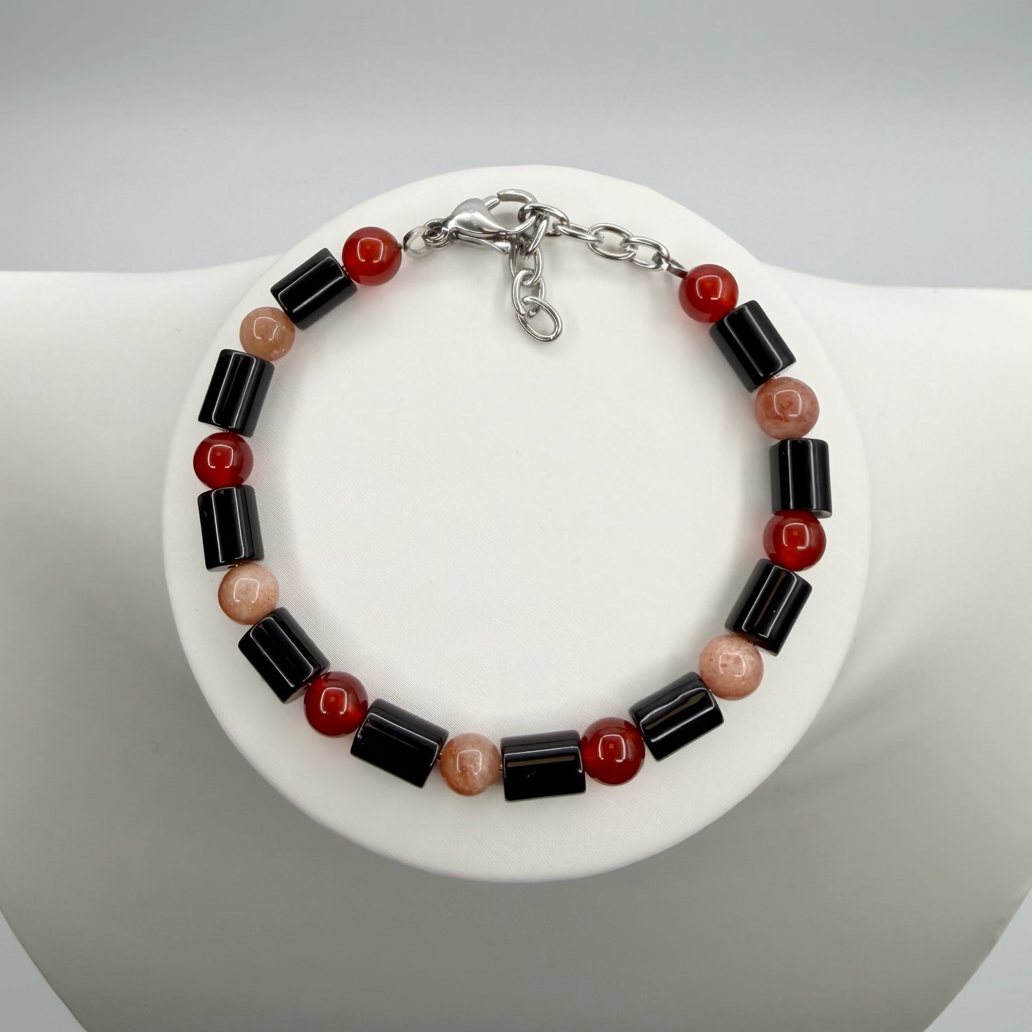 Bracciale Good Vibes - Onice, Pietra del Sole e Corniola - LIMITED EDITION