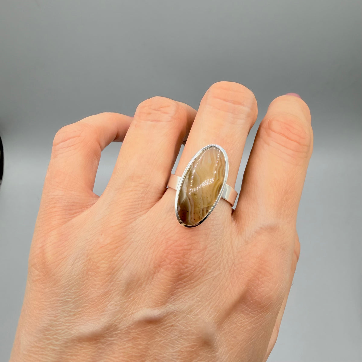 Anello Occhio di Shiva - Argento 925 - Ovale