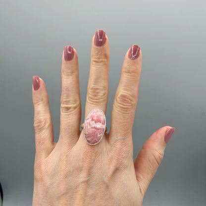 Anello Rodocrosite e Argento 925