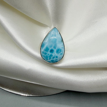Anello Larimar Argento 925 - a Goccia
