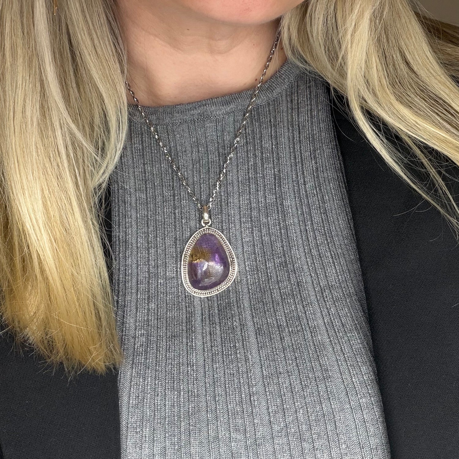 Ciondolo Ametrino Naturale - Argento 925