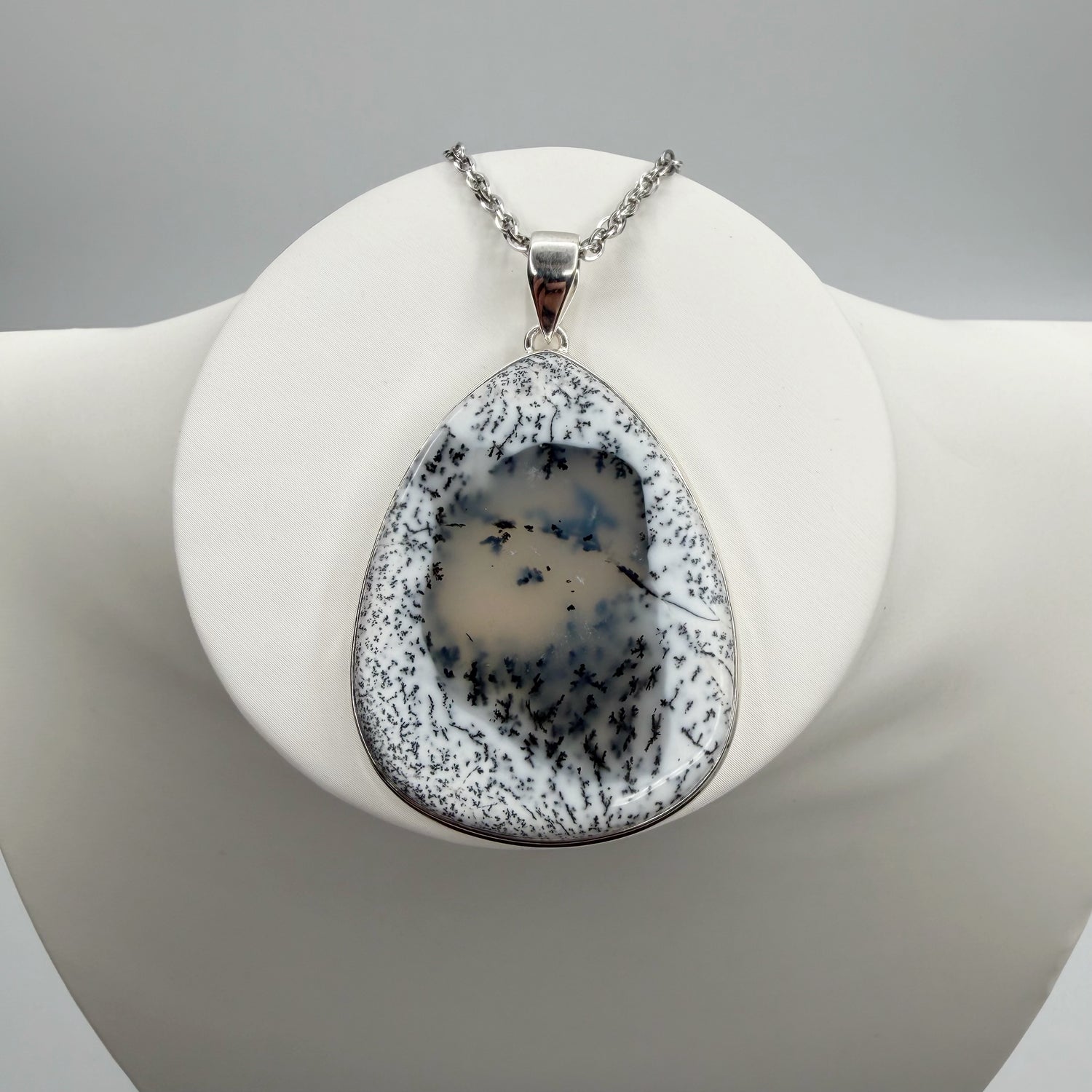 Ciondolo Opale Dendritico e Argento 925