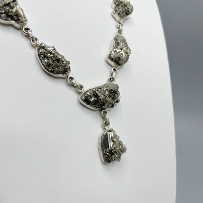 Collana Pirite Grezza - Argento 925