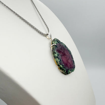 Ciondolo Rubyzoisite - Argento 925