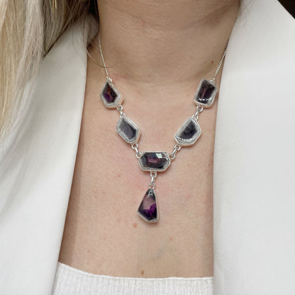 Collana Auralite 23 e Ametista -  Argento 925