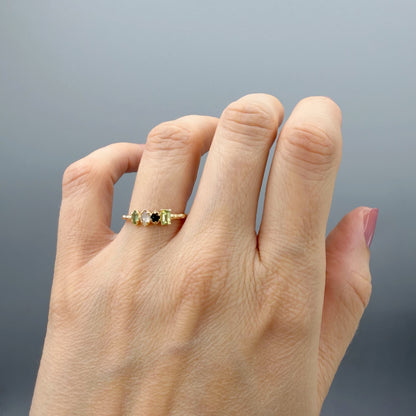 Anello Ritual | Argento 925 placcato oro 14k - NON REGOLABILE
