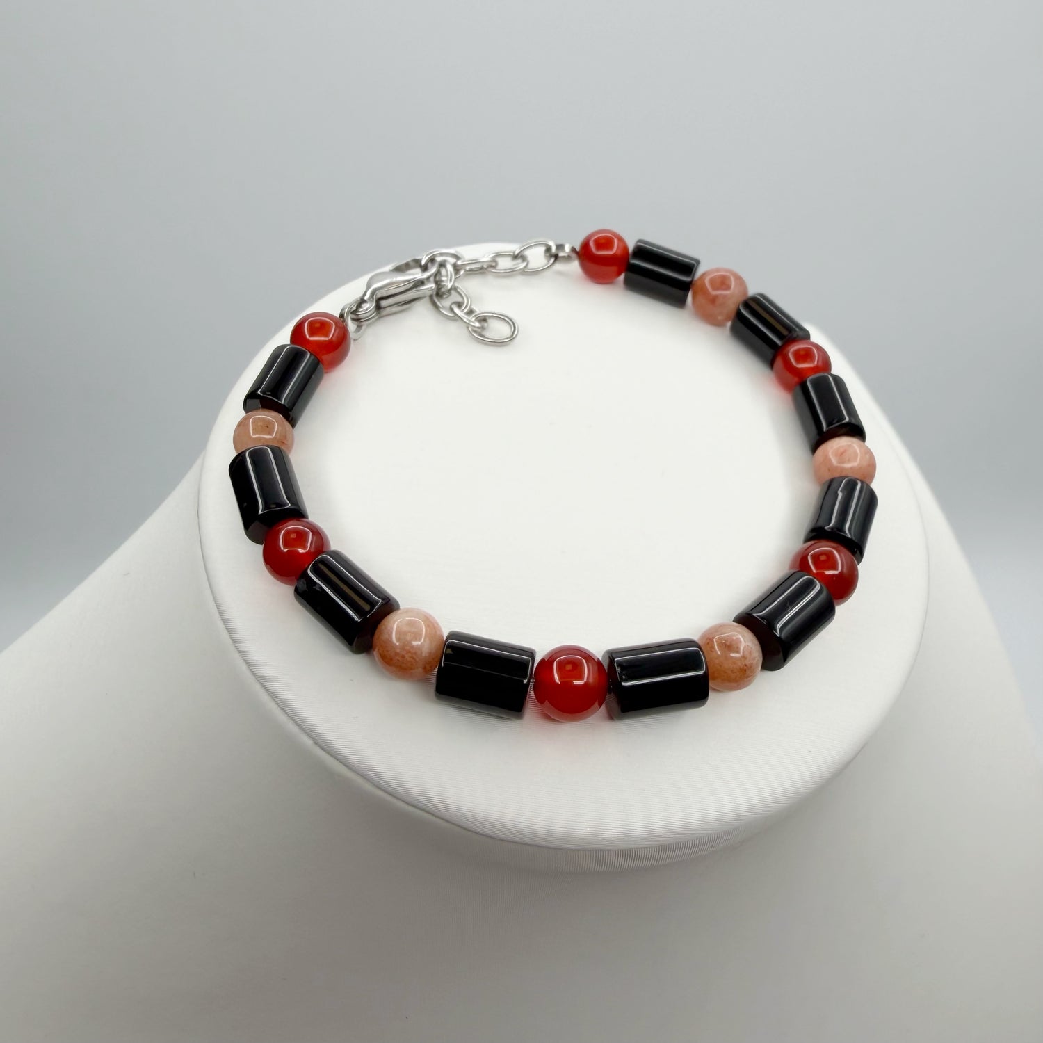 Bracciale Good Vibes - Onice, Pietra del Sole e Corniola - LIMITED EDITION