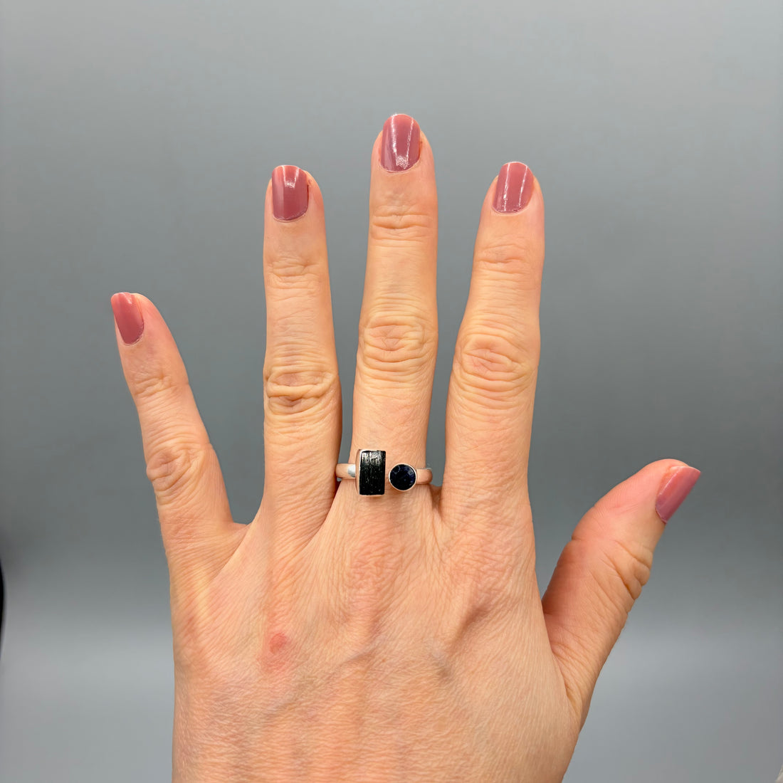 Anello Tormalina e Sodalite - Argento 925