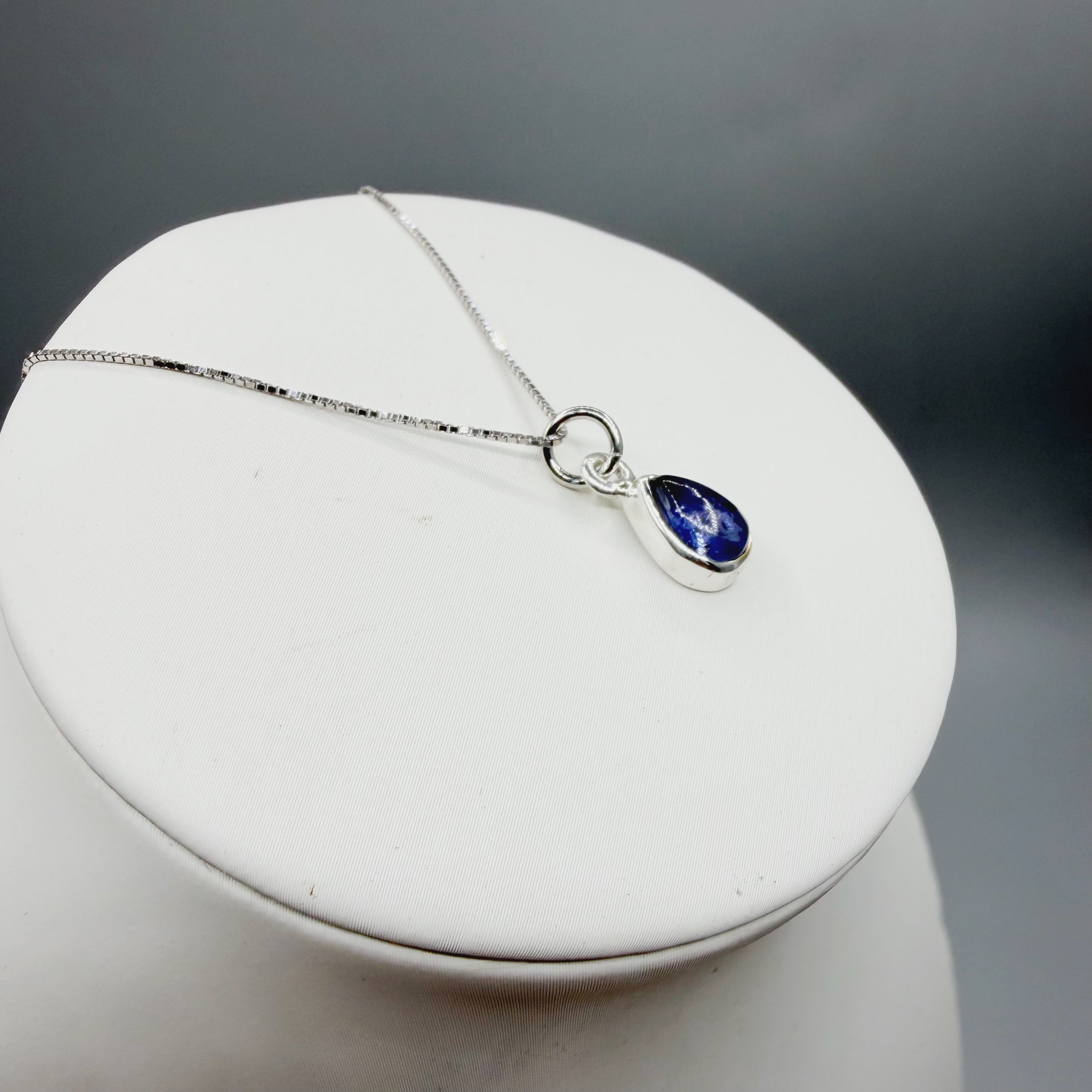 Ciondolo Punto Luce Tanzanite Argento 925 - A goccia