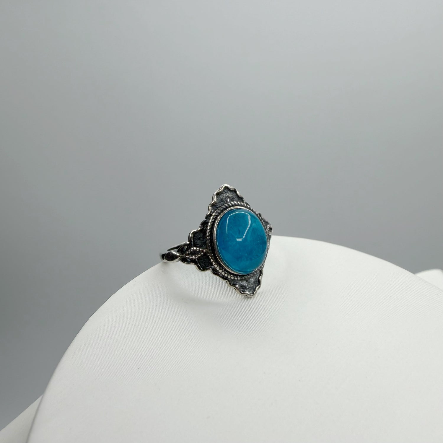 Anello Diadema Apatite e Argento 925