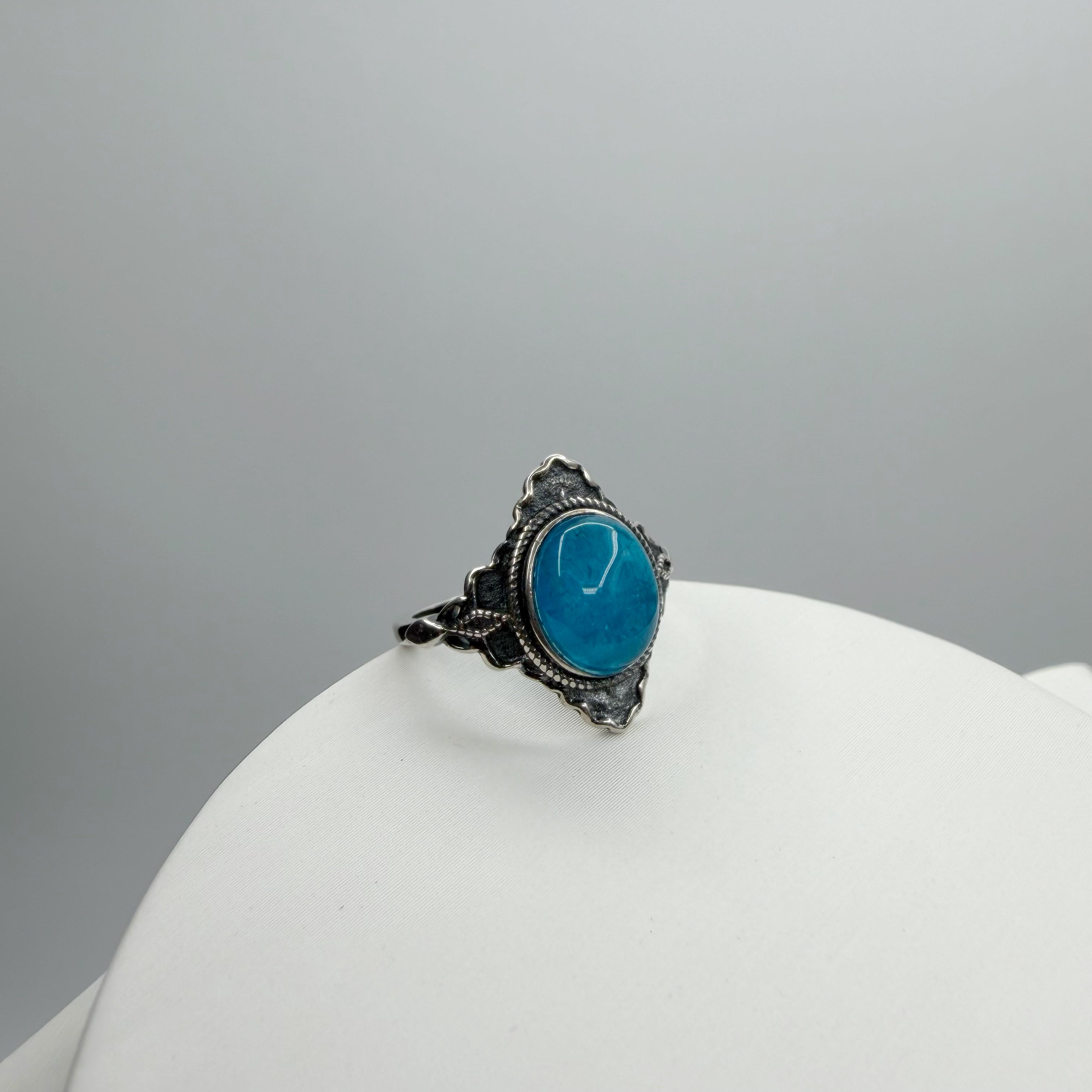 Anello Diadema Apatite e Argento 925