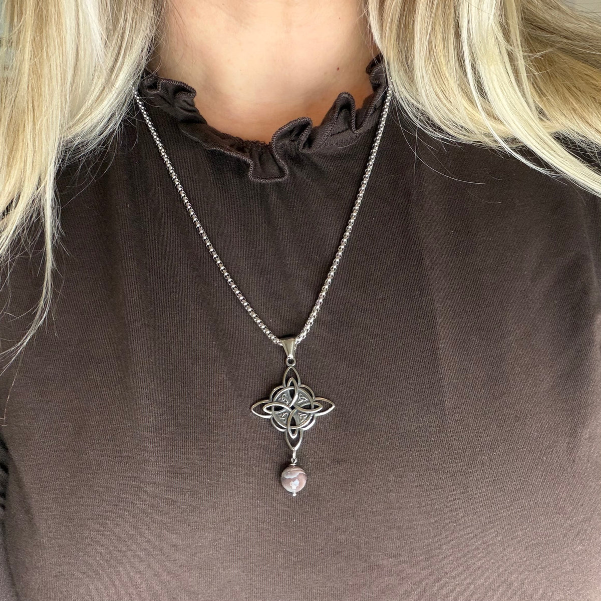 Collana Occhio di Shiva e Nodo della Strega: protezione da malocchio e invidia