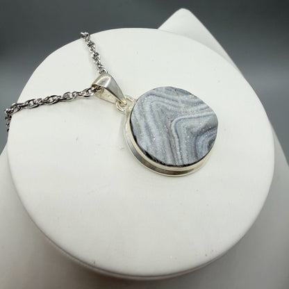 Ciondolo Desert Druzy Argento 925 - Tondo