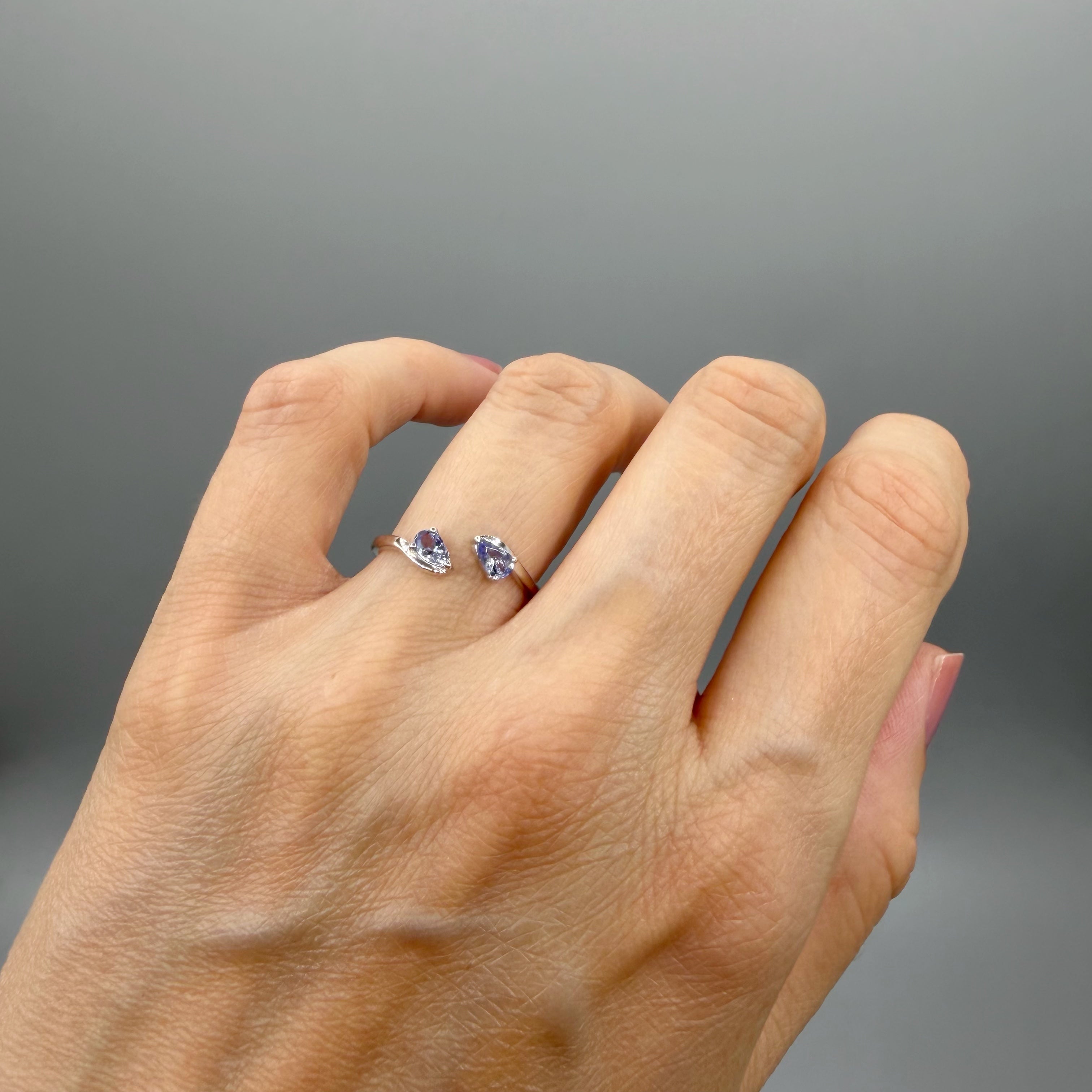 Anello Tanzanite Sfaccettata - Argento