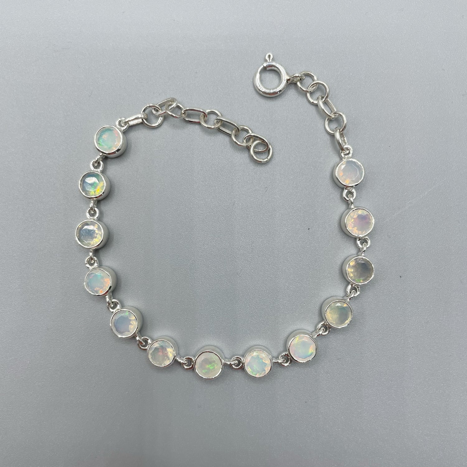 Bracciale In Opale Etiope Con Perline In Argento Sterling 925 - Foto 11